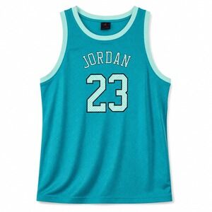 Jordan Basketball Jersey Men XL Teal Mesh Jumpman 23 Nike Athletic Streetwear